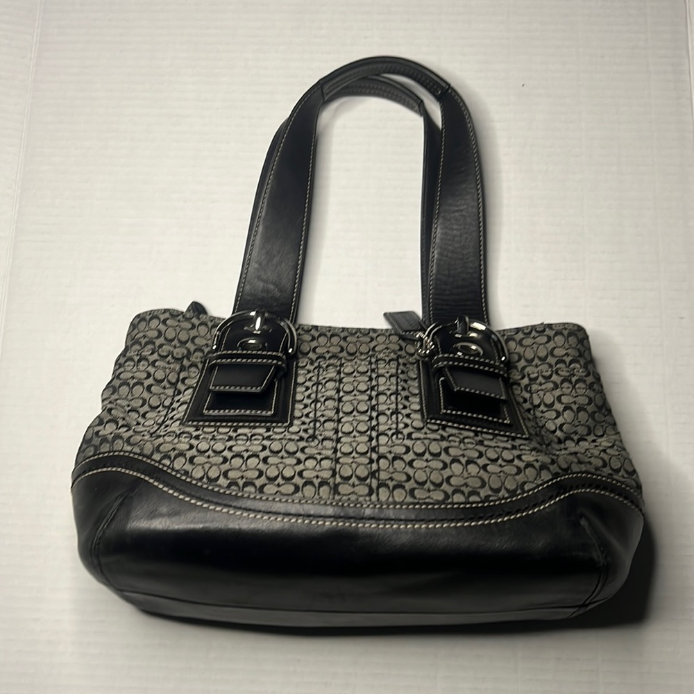 Coach Mini Monogram Black Bag